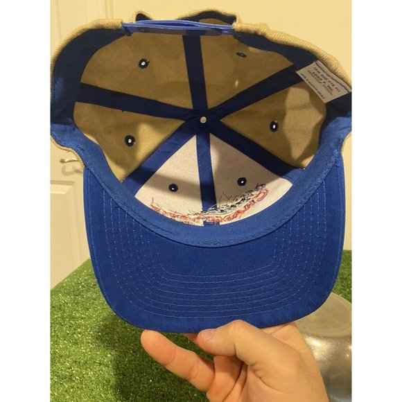 Vintage Kentucky Wildcats hat cap snap back basketball 90s logo 7 mens blue - Picture 8 of 10